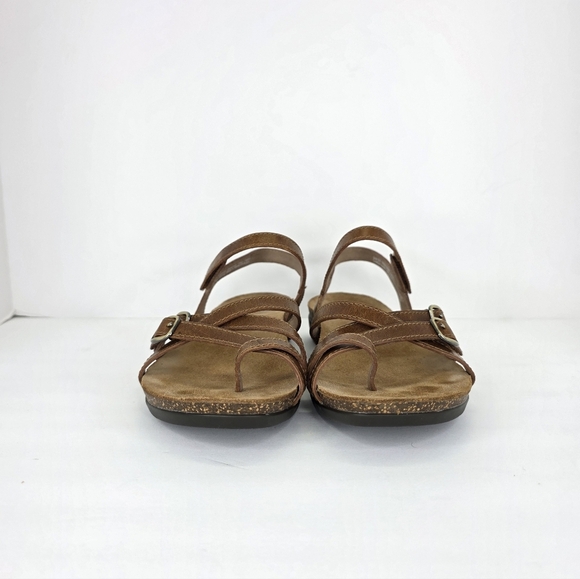 Dansko Women's Roslyn Tan Brown Waxy Burnished Sandal Buckle EU 37 US Size 6.5-7 - Picture 2 of 14